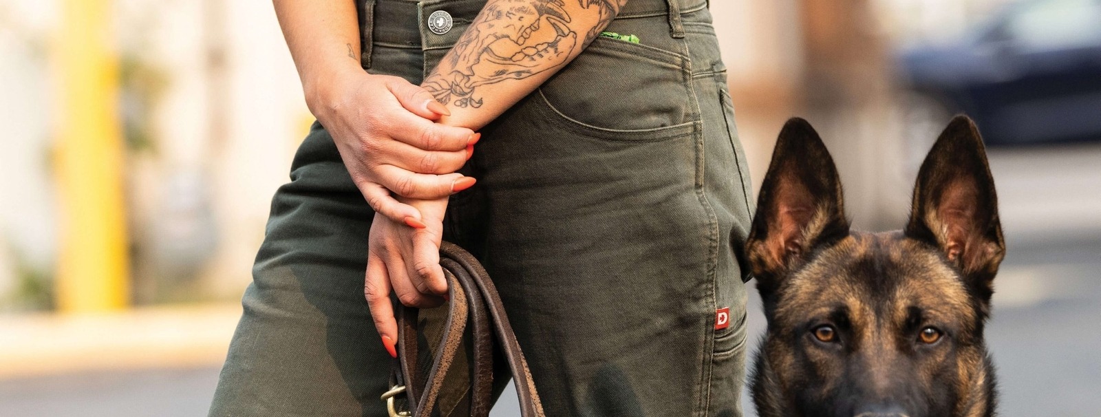 Svalinn K9 handler Julia West works with 14-month-old Kraken