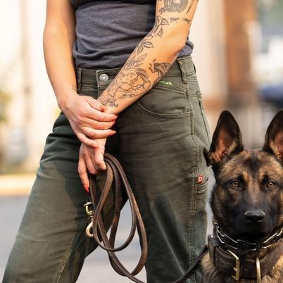 Svalinn K9 handler Julia West works with 14-month-old Kraken