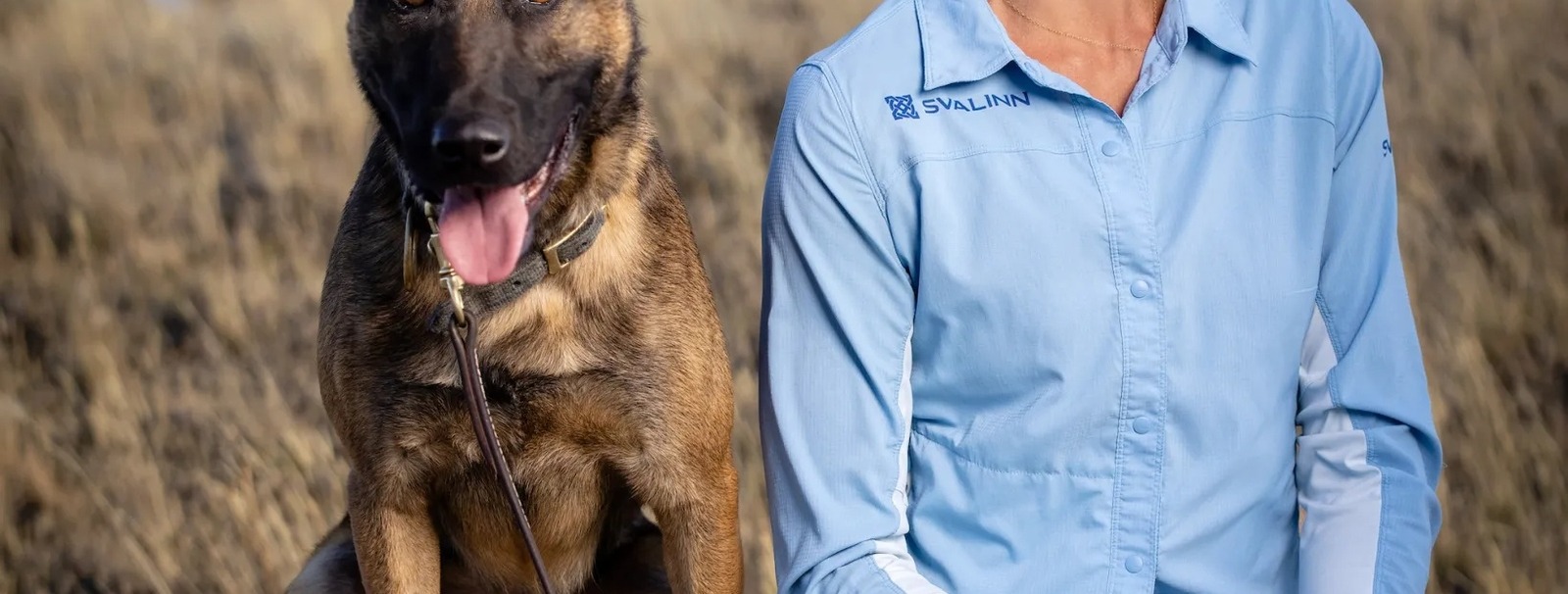 Kim with a Svalinn Dog