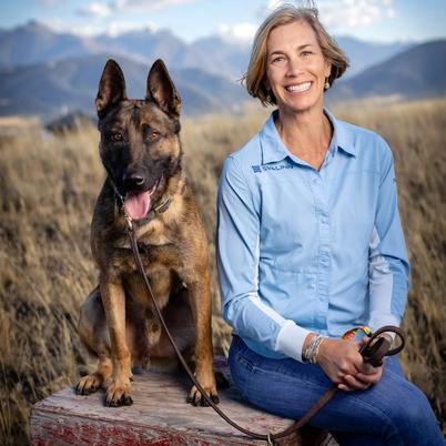 Kim with a Svalinn Dog