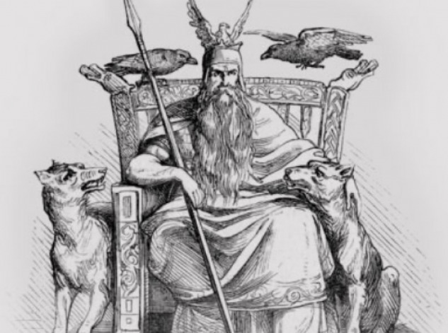 An illustration of Odin